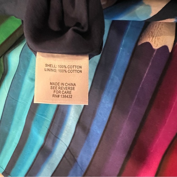 ModCloth Medium Fervour Colored Pencil Skirt Midi Retro Novelty Teacher Rainbow - Picture 11 of 12